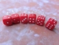 Preview: Rote Würfel Ohrstecker 1, 2, 3, 4, 5, 6 dice